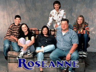 Roseanne tv show cast photo rare john goodman roseanne barr laurie metcalf dan fishman sarah gilbert