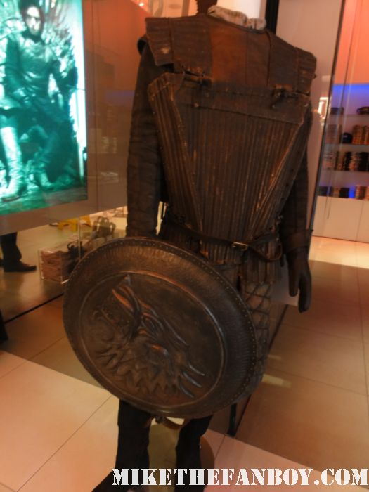 game of thrones on HBO prop and costume display from new york city sean bean lean headey hot sexy rare crown deer shield