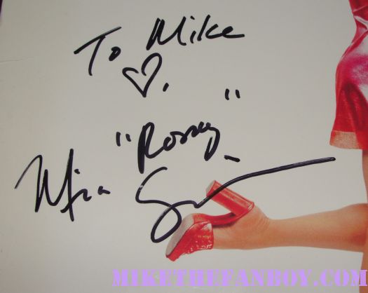 Mira sorvino signed autograph romy and michele's high school reunion mini poster rare promo