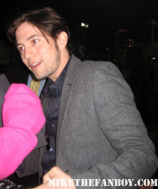 Jackson Rathbone, Jasper Hale himself signing autographs for fans outside a talk show taping promoting twilight breaking dawn part 1