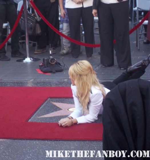 shakira arriving to her walk of fame star ceremony on hollywood blvd. shakira's walk of fame star ceremony on hollywood blvd rare hot sexy shakira promo rare signed autograph