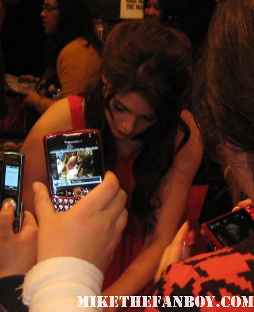 Ashley Greene signing autographs for fans at the hot topic twilight dvd release party hot sexy rare promo