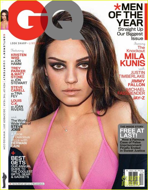 gq-us-dec-2011-mila-kunis rare hot sexy magazine cover men of the year issue 2011 rare promo sexy hot 