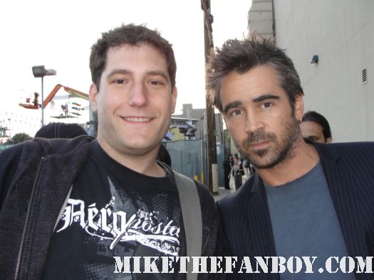 Mike The Fanboy with hot and sexy colin farrell after a talk show tapinghot and sexy colin farrell signing autographs for fans after a talk show taping rare promo hot sexy colin farrell fright night