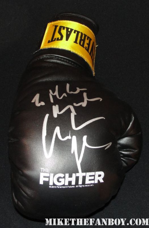 christian bale signed autograph the fighter rare promo boxing gloves golden globes hot 