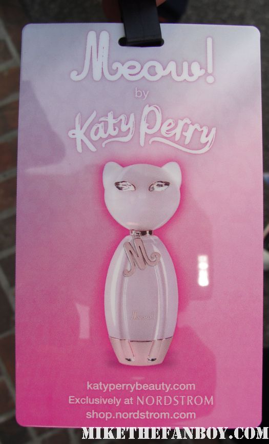 katy perry laminate for meow perfume autograph signing at the grove nordstroms rare promo