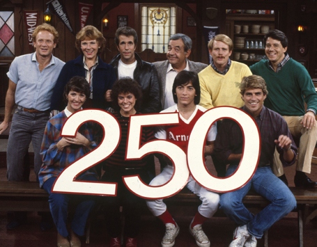 happy days rare 250 episodes cast photo press still rare promo hot ted mcginley henry winkler ron howard marion ross