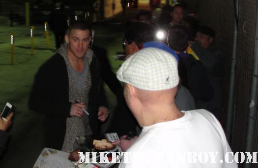 channing tatum looking sex and hot signing autographs for fans after a talk show taping rare promo hot rare photo shoot