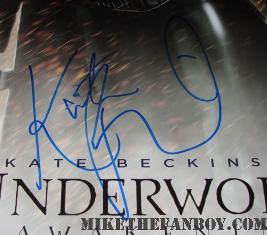 kate beckinsale signed autograph underworld awakening promo mini movie poster one sheet hot sexy