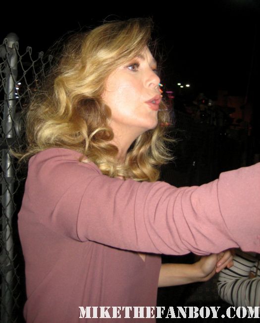 Ellen Pompeo signs autographs for fans waiting after a taping of jimmy kimmel live on ABC Meredith grey from grey's anatomy sexy hot rare promo photoshoot