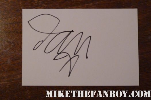 danny dyer signed autograph index card from the happy feet 2 london premiere 