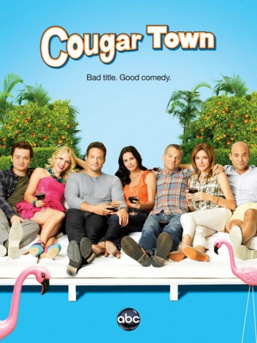 cougar_town_ver3 cougar town season 3 rare promo poster courteney cox jules cobb rare abc one sheet poster rare premiere