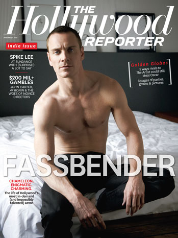 michael_fassbender_hollywood_reporter sexy shirtless hot cover photo shoot rare promo michael fassbender muscle chest pecs rare promo