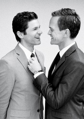 neil patrick harris and david burtka in a sexy photo shoot for out magazine hot rare how I met your mother doogie howser md out magazine cover photoshoot photo shoot