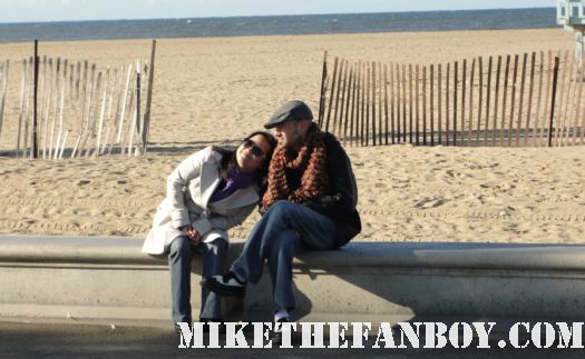 scotty and erica at the beach waiting for the the 2011 Independent Spirit Awards tent rare on santa monica beach rare promo 2011 annette benning