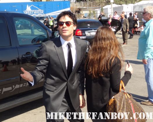 Ian Somerhalder hot sexy signs autographs for fans at the  Independent Spirit Awards 2012 