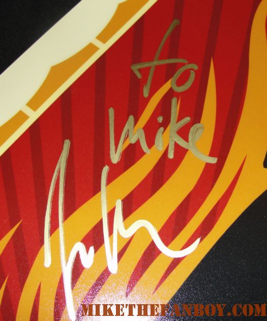 Joaquin Phoenix signed autograph walk the line rare promo mini poster johnny cash rare mini poster movie poster one sheet promo