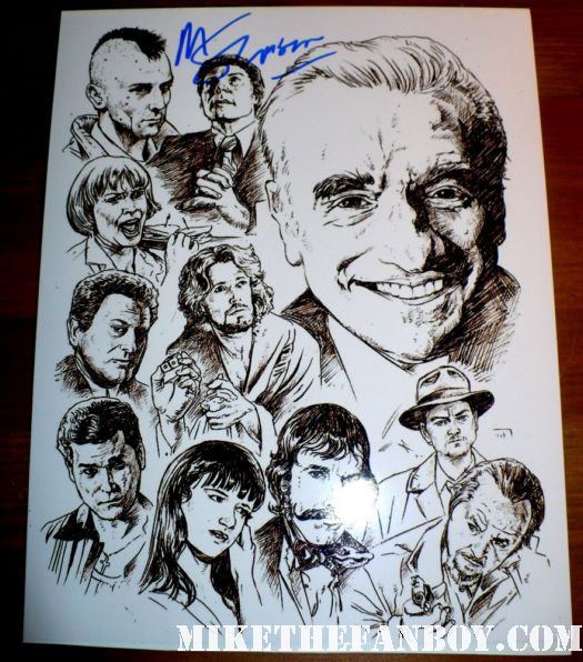 Director Martin Scorsese signed autograph rare promo photo lithograph rare promo hot shutter island casino goodfellas rare promo poster