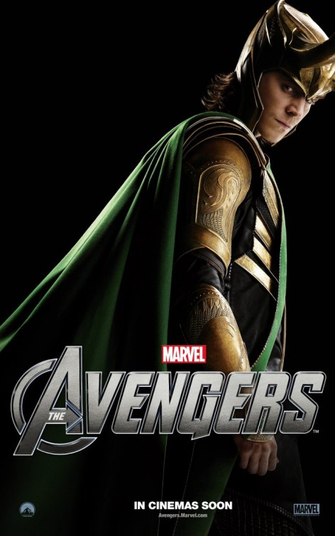 avengers_ver6 loki tom hiddleston rare promo individual promo avengers poster rare loki hot sexy thor star rare 