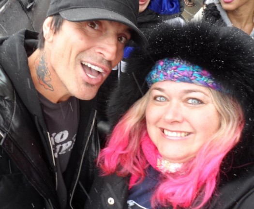 mike the fanboy's pretty in pinky with Motley Crue's Tommy Lee at the 2012 Sundance Film Festival