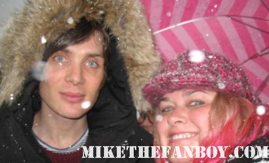 Cillian Murphy from red eye posing with pretty in pinky at the sundance film festival 2012 mike the fanboy hot sexy sunshine star inception fan photo