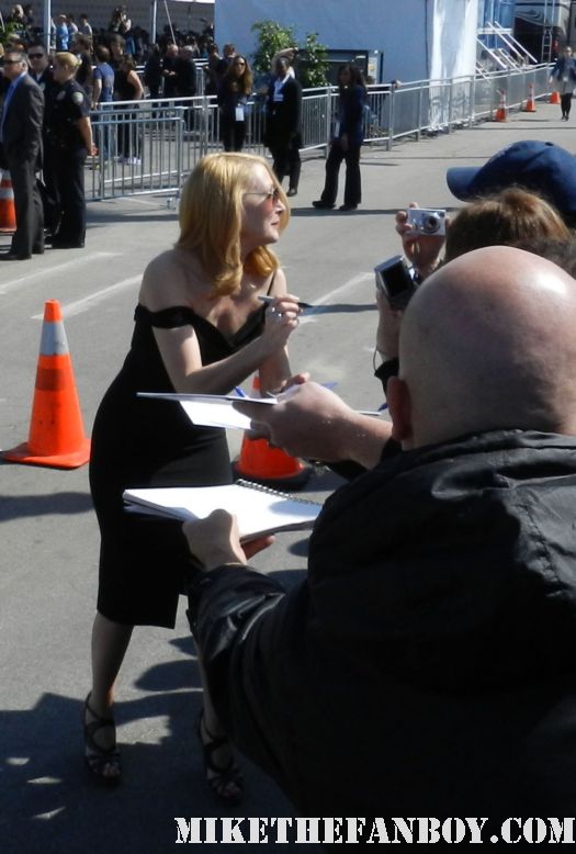 patricia clarkson hot sexy signs autographs for fans at the  Independent Spirit Awards 2012 