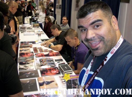 big mike at wondercon 2012 at ray park autograph table 2012 anaheim convention center rare promo