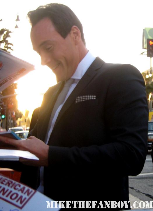sexy chris klein signing autographs for fans at the american reunion premiere red carpet promo with seann william scott eugene levy alyson hannigan jason biggs