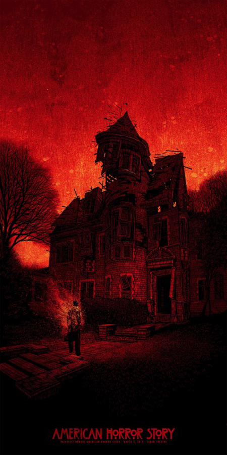 american horror story limited edition poster paleyfest 2012 hot sexy haunted house rare poster promo