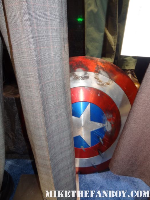 prototype shield captain america prop and costume display at chicago's c2e2 shield costume cosplay rare promo profiles in history auction