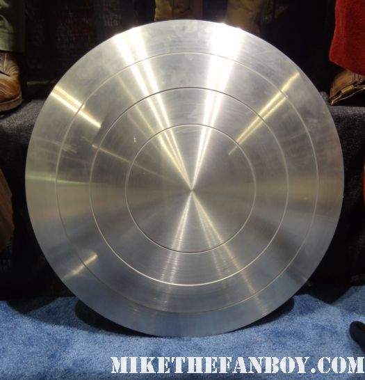 prototype shield captain america prop and costume display at chicago's c2e2 shield costume cosplay rare promo profiles in history auction