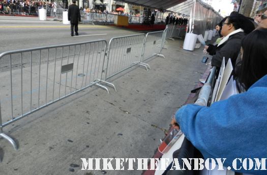 a beautiful day on hollywood blvd. the crowd waiting at the avengers world movie premiere fan barricades on the red carpet with chris hemsworth chris evans samuel l jackson and more