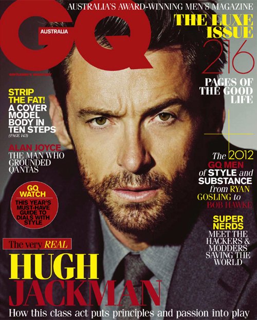 hugh-jackman-gqaus hugh jackmas is sexy and hot on the cover of GQ Australia april may 2012 magazine cover rare promo