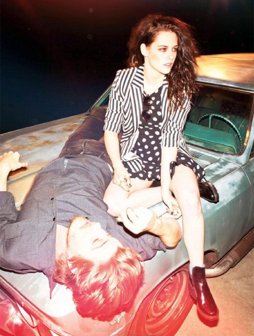 kristen stewart and garrett hedlund cover the may 2012 issue of jalouse magazine hot sexy photo shoot on the road rare sexy shirtless promo photo