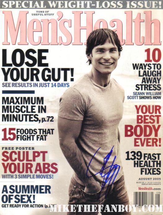 sean william scott signing autographs looking sexy hot 2005 men's health magazine rare promo sexy hot workout buff muscle