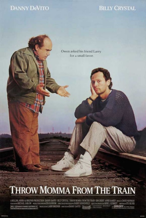 throw mamma from the train one sheet movie poster with danny devito billy crystal 