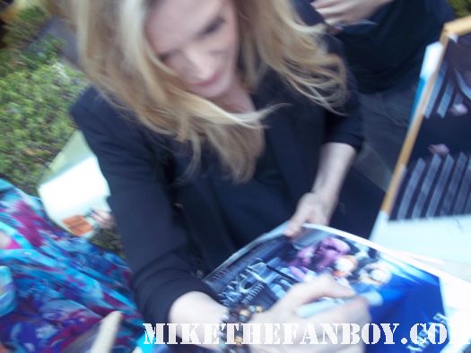 michelle pfeiffer signing autographs for fans at the dark shadows press junket in santa monica california grease 2 catwoman batman returns age of innocence