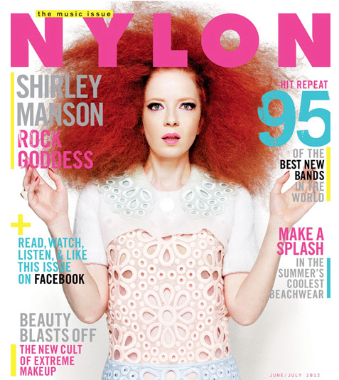 shirley manson's second cover of the june 2012 issue of nylon magazine hot magazine cover I love those redhead's hot sexy garbage not your kind of people