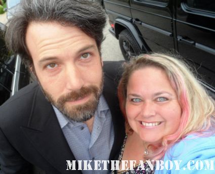 ben affleck poses for a fan photo with pinky lovejoy at a charity event hot sexy dazed and confused star the twon rare promo