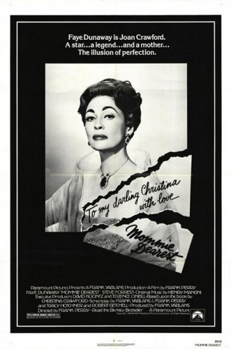 mommie_dearest rare promo one sheet movie poster promo joan crawford rare teaser poster mother's day movie