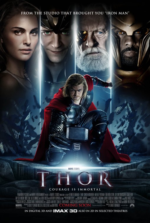 thor rare one sheet movie poster promo chris hemsworth hot sexy marvel norse god hot sexy blonde frat muscle god