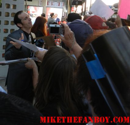 Dennis O'Hare signing autographs for fans at the true blood season 5 world movie premiere rare promo