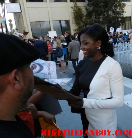 rutina wesley tara signing autographs for fans at the true blood season 5 premiere rare hot sexy andy fellfleur