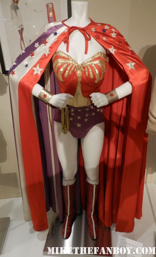 wonder woman rare prop costumer lynda carter superhero costume 1970's paley center out of the box costume display