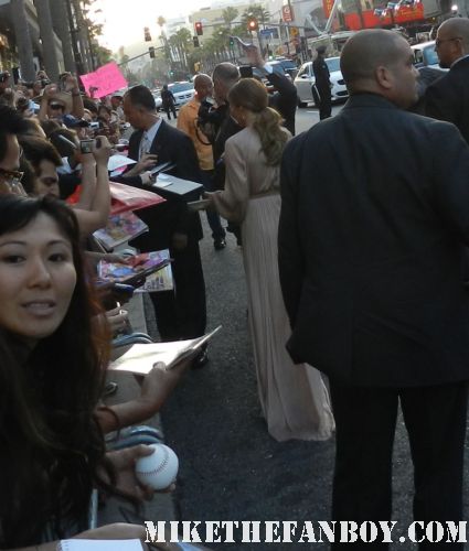 jennifer lopez aka jlo signing autographs for fans at the  what to expect when you're expecting world movie premiere