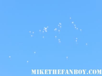 white balloons in the sky rare in hollywood that scotty says looks like floating sperm