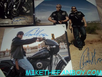 sons of anarchy rare cast signed autograph sdcc 2011 rare promo min poster promo