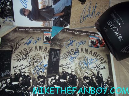sons of anarchy rare cast signed autograph sdcc 2011 rare promo min poster promo