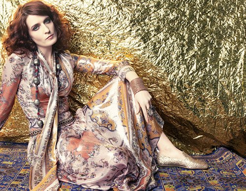 florence-welch-harpers-uk- florence welch from florence and the machine covers the july 2012 issue of Harper's Bazaar magazine uk rare hot and sexy photo shoot