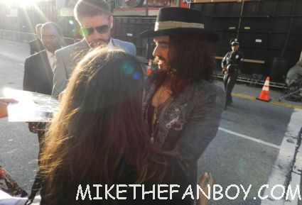 sexy russell brand signing autographs at the rock of ages world movie premiere in hollywood rare hot forgetting sarah marshall